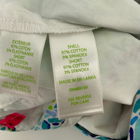NWT Lilly Pulitzer Marigold Skort Blue Ibiza Open Water Green Pink Mini Size 2 - Picture 8 of 10
